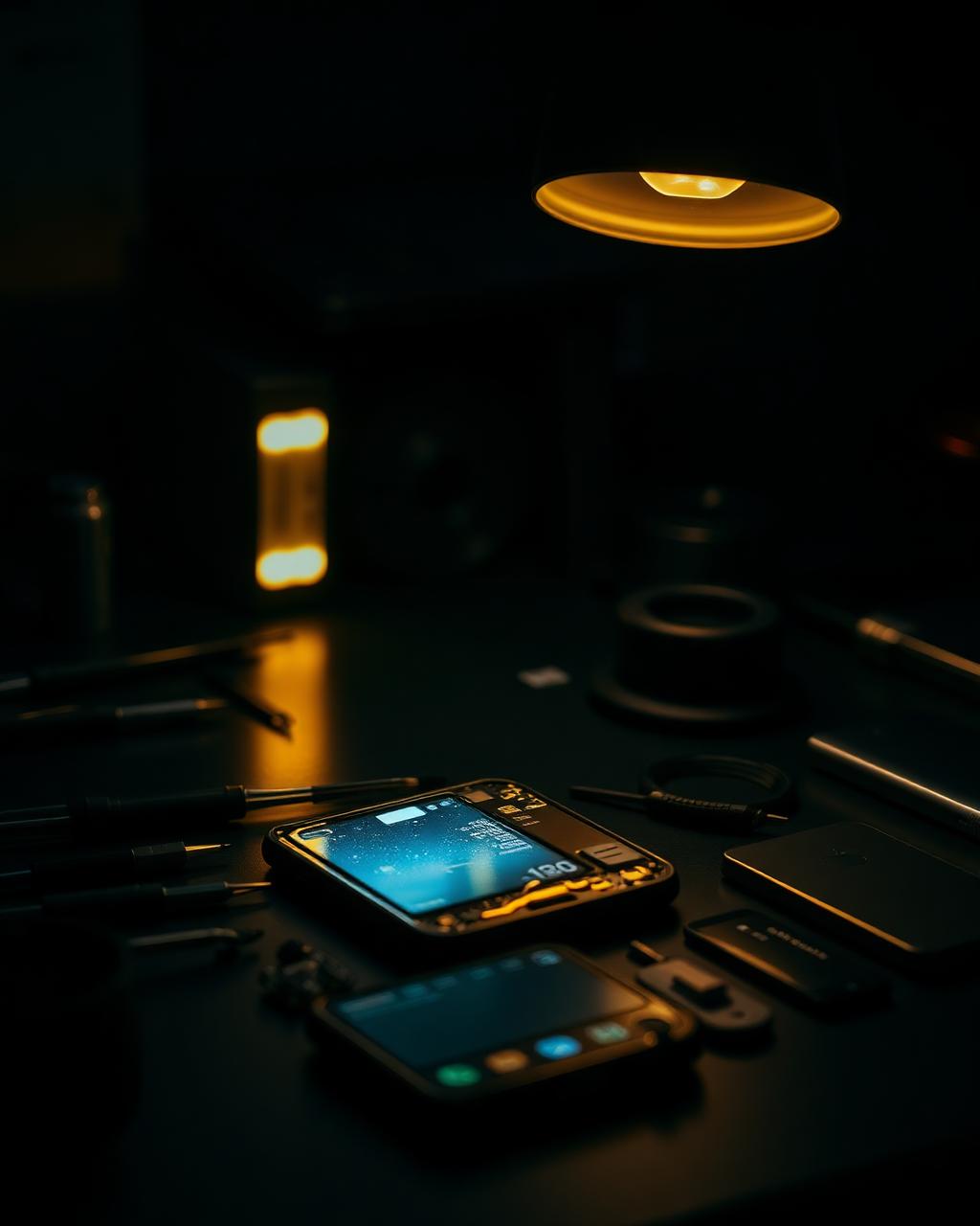 Illustratief beeld van telefoonreparatie